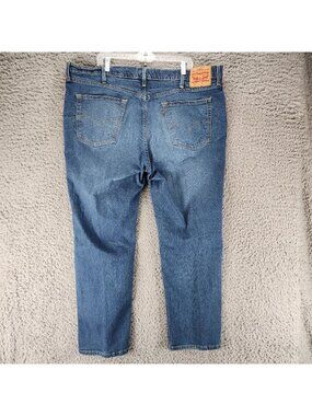 Levis Jeans Mens 46x32 Blue 541 Stretch Denim Athletic Fit Taper *Read*